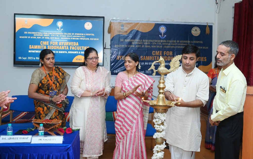 Inaugauration of CME for Teachers 2023 By Dept Of Samhita Siddhanta