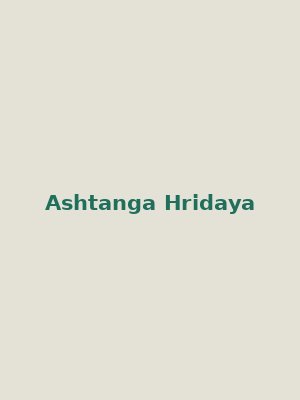 Cover of Ashtanga Hridaya of Vagbhata