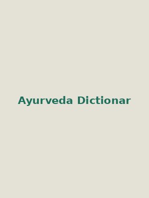 Cover of Reference Dictionary of Ayurvedic Terminology
