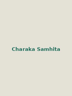 Cover of Charaka Samhita (Vidyotini Hindi Commentary, Vol. I–III)