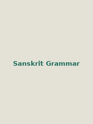 Cover of Laghusiddhanta Kaumudi (Sanskrit Grammar)