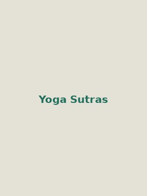 Cover of Yoga Sutras of Patanjali (With Vyasa's Commentary)