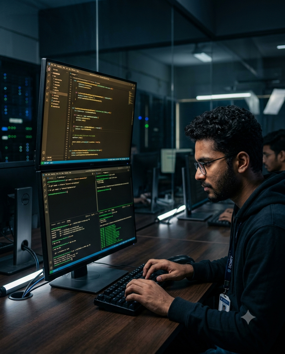 CSE Students coding
