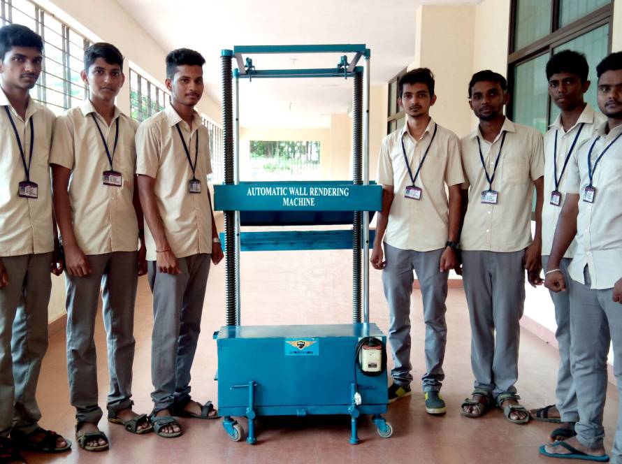 Automatic Wall Rendering Machine