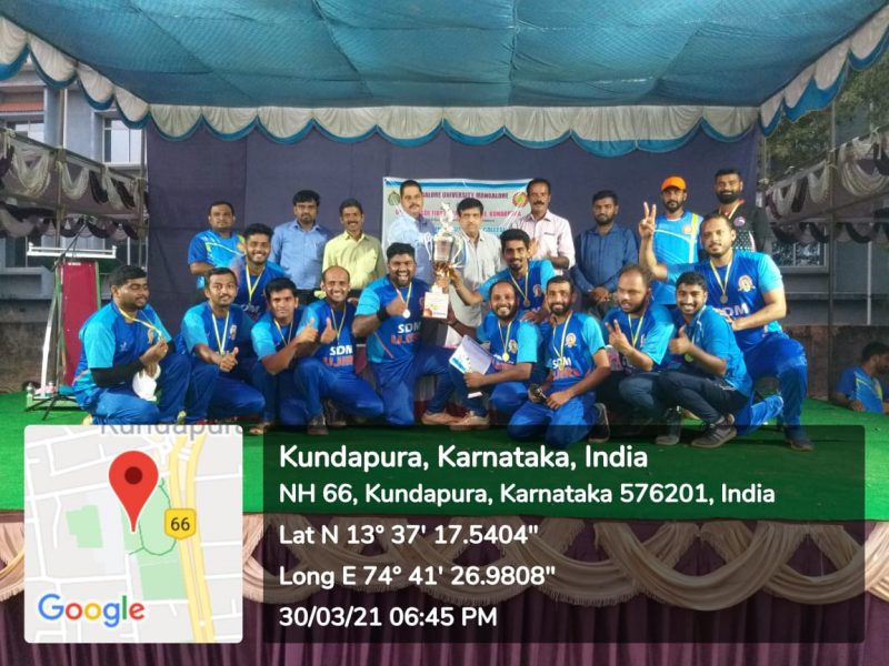 Staff cricket tournament 2020-21 Winners